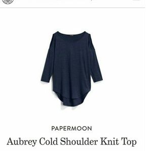 Aubrey Cold Shoulder Knit Top